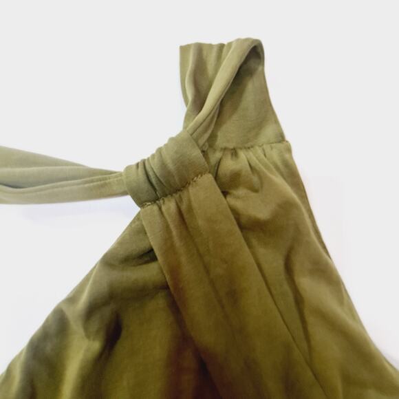 NOT YOURS TO KEEP Mary Midi Dress in Olive Medium - Picture 8 of 10